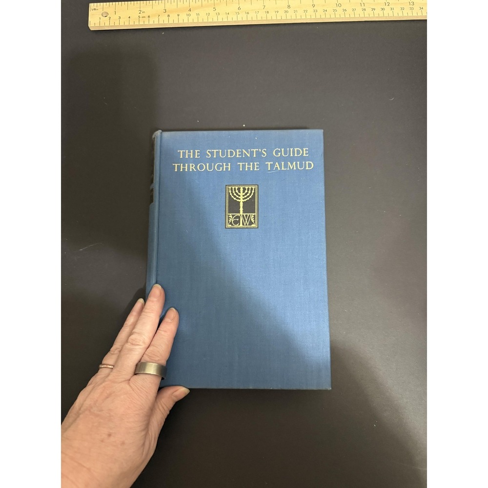 The Students Guide Through The Talmud Z H Chajes 1952 Hardcover Scholarly Book
